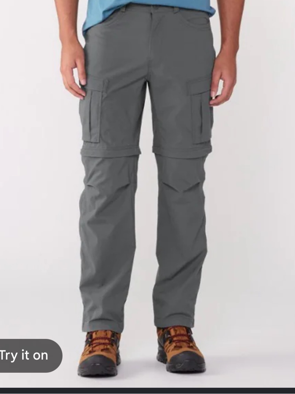REI Men's Convertible Cargo Pants - tan size large 32 L
